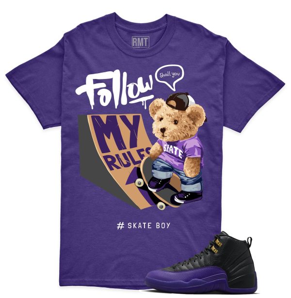 Field Purple 12s Matching shirts, Skate Boy Shirt Matching Jordan 12 Field Purple Jezsport.com