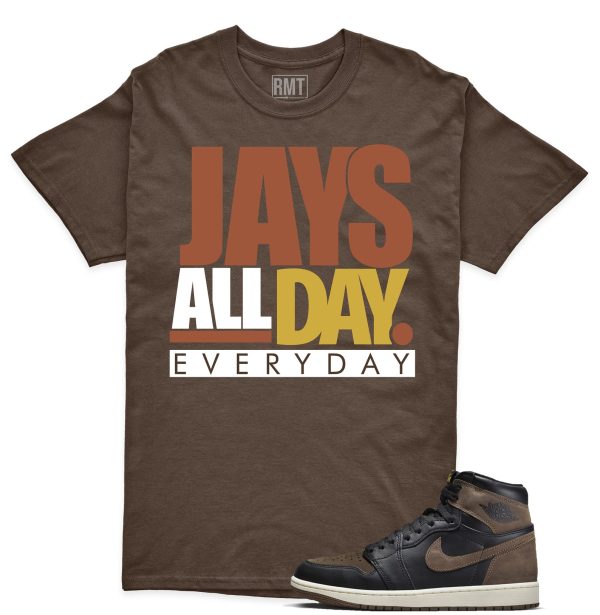 Jordan 1 Palomino Shirt, Jays all day Shirt Matching Jordan 1 Mid Palomino Jezsport.com