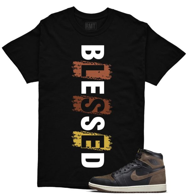 Jordan 1 Palomino Shirt, Blessed Shirt Matching Jordan 1 Mid Palomino Jezsport.com