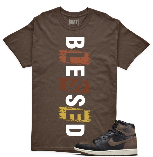 Jordan 1 Palomino Shirt, Blessed Shirt Matching Jordan 1 Mid Palomino Jezsport.com