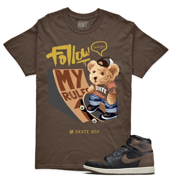 Jordan 1 Palomino Shirt, Skate Boy Shirt Matching Jordan 1 Mid Palomino Jezsport.com