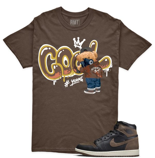 Jordan 1 Palomino Shirt, Cool Bear Shirt Matching Jordan 1 Mid Palomino Jezsport.com