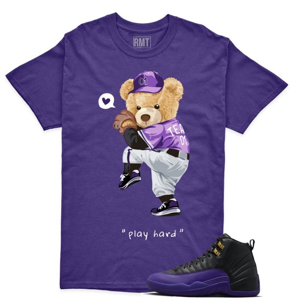 Field Purple 12s Matching shirts, Play Hard Shirt Matching Jordan 12 Field Purple Jezsport.com