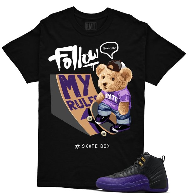 Field Purple 12s Matching shirts, Skate Boy Shirt Matching Jordan 12 Field Purple Jezsport.com