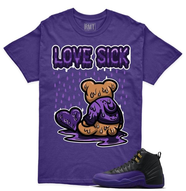 Field Purple 12s Matching shirts, Love Sick Shirt Matching Jordan 12 Field Purple Jezsport.com