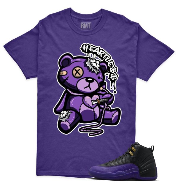 Field Purple 12s Matching shirts, Heart Less Shirt Matching Jordan 12 Field Purple Jezsport.com