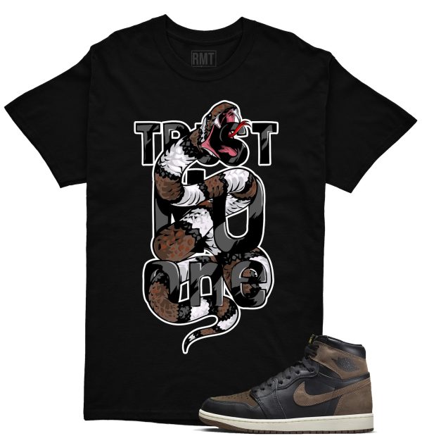 Jordan 1 Palomino Shirt, Trust No One Shirt Matching Jordan 1 Mid Palomino Jezsport.com