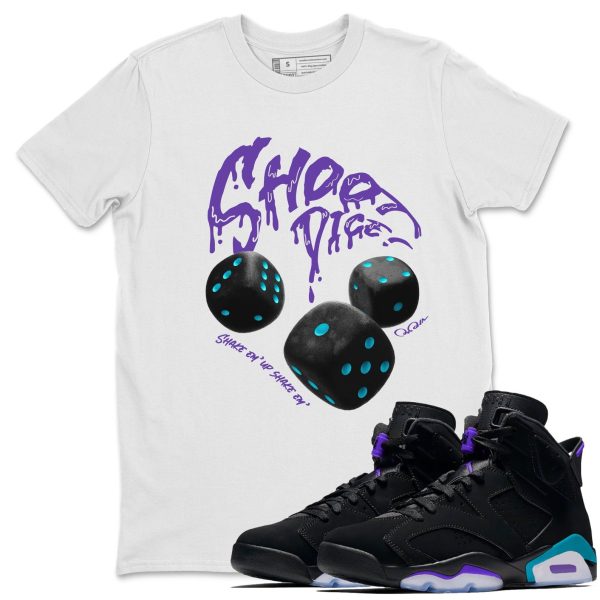 Shoot Dice Unisex Tee - Sneaker T-Shirt To Match 6s Aqua Jezsport.com