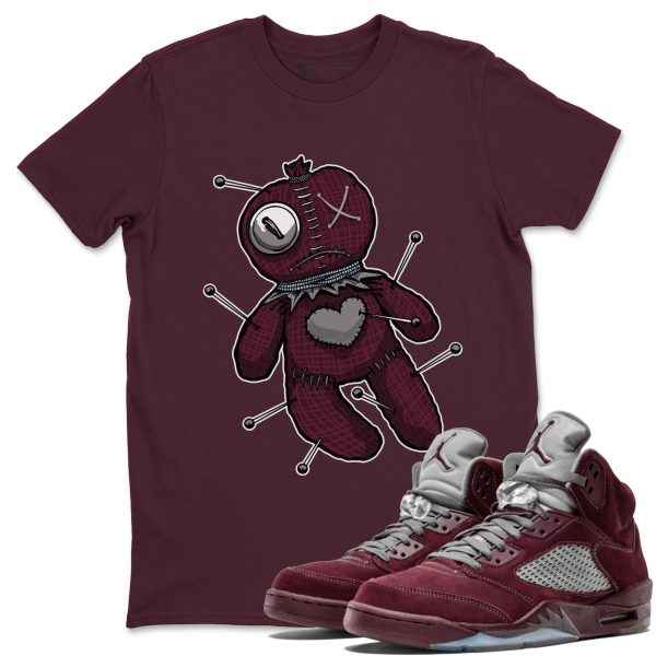 Coin Drop Unisex Tees - Sneaker Shirt To Match 5s Burgundy Jezsport.com