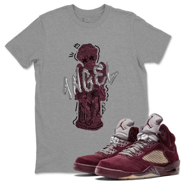 Baby Angel Unisex Tees - Sneaker Shirt To Match 5s Burgundy Jezsport.com