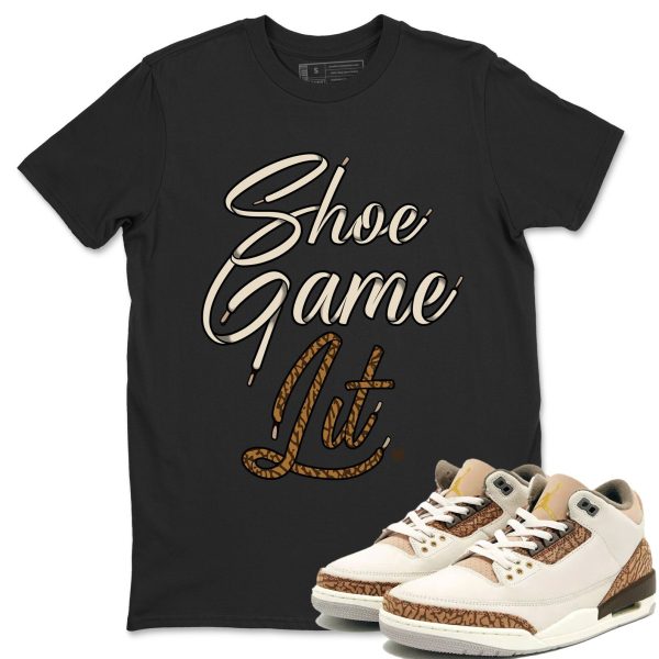 Shoe Game Lit Shoe Lace Unisex Tees - Sneaker Shirt To Match 3s Palomino Jezsport.com