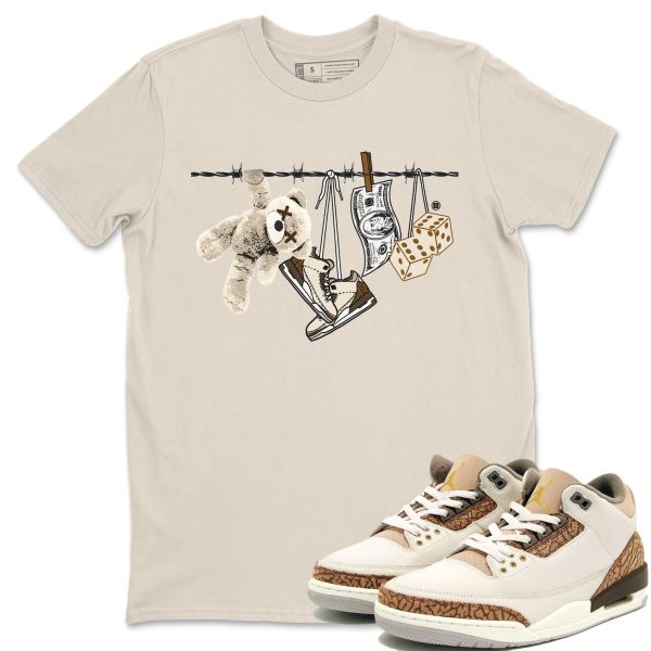 Clothesline Unisex Tees - Sneaker Shirt To Match 3s Palomino Jezsport.com