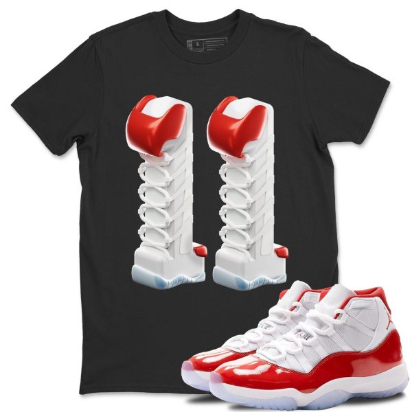 3D Number 11 Unisex Tee - Sneaker Shirt To Match 11s Cherry Jezsport.com