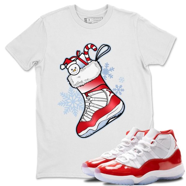 Sneaker Stocking Unisex Tee - Sneaker Shirt To Match 11s Cherry Jezsport.com