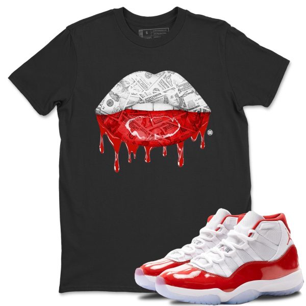 Money Lips Unisex Tees - Sneaker Shirt To Match 11s Cherry Jezsport.com