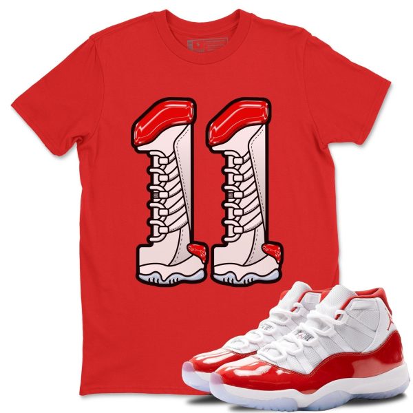 Number 11 Unisex Tees - Sneaker Shirt To Match 11s Cherry Jezsport.com