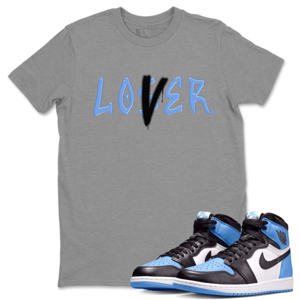 Loser Lover Unisex Tee - Sneaker Shirt To Match 1s UNC University Blue Jezsport.com