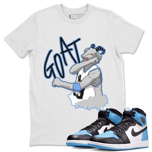 Screaming Goat Unisex Short Sleeve T-Shirt - Sneaker Shirt To Match 1s UNC University Blue Jezsport.com