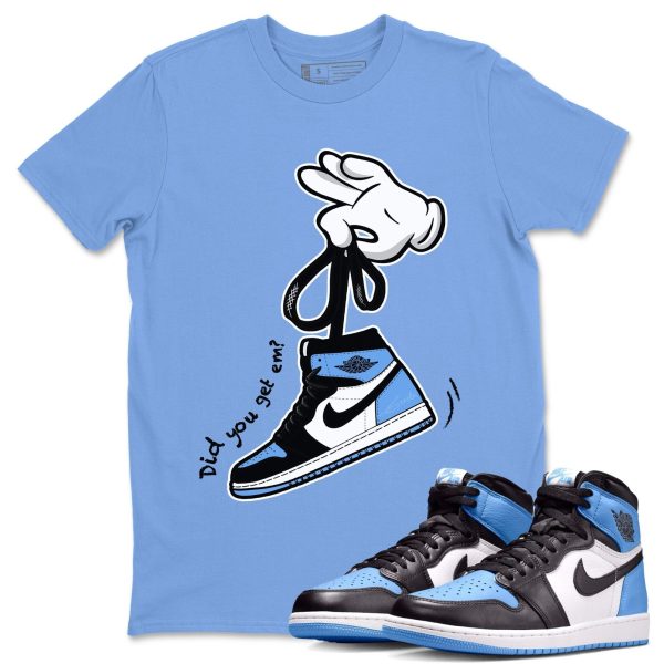 Cartoon Hands Unisex Tee - Sneaker Shirt To Match 1s UNC University Blue Jezsport.com