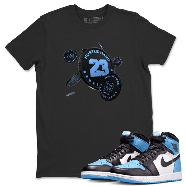 Coin Drop Unisex Short Sleeve T-Shirt - Sneaker Shirt To Match 1s UNC University Blue Jezsport.com