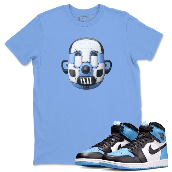 Shoe Head Unisex Short Sleeve T-Shirt - Sneaker Shirt To Match 1s UNC University Blue Jezsport.com