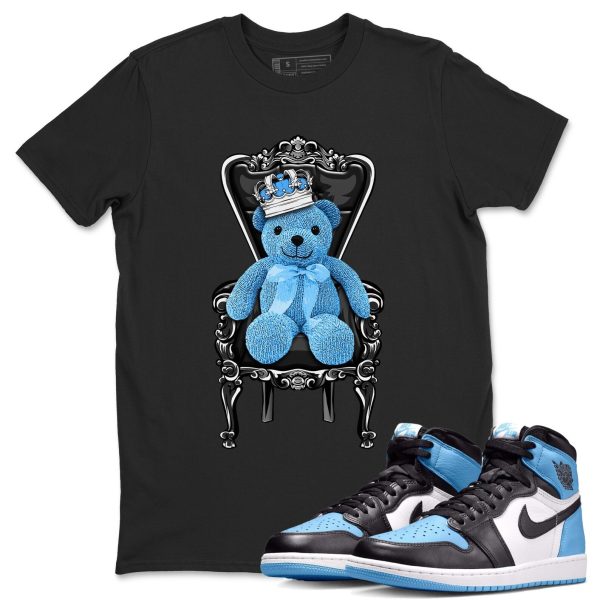 Royal Bear Unisex Short Sleeve T-Shirt - Sneaker Shirt To Match 1s UNC University Blue Jezsport.com