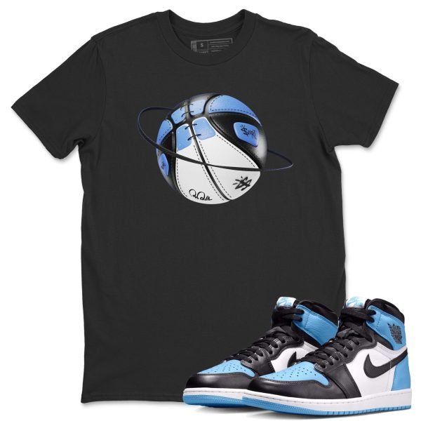 Basketball Planet Unisex Short Sleeve T-Shirt - Sneaker Shirt To Match 1s UNC University Blue Jezsport.com