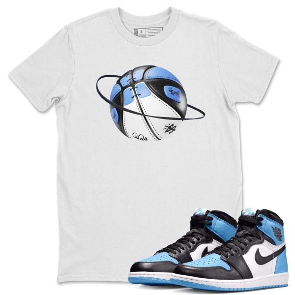 Basketball Planet Unisex Short Sleeve T-Shirt - Sneaker Shirt To Match 1s UNC University Blue Jezsport.com