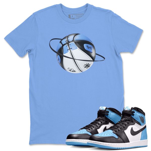 Basketball Planet Unisex Short Sleeve T-Shirt - Sneaker Shirt To Match 1s UNC University Blue Jezsport.com