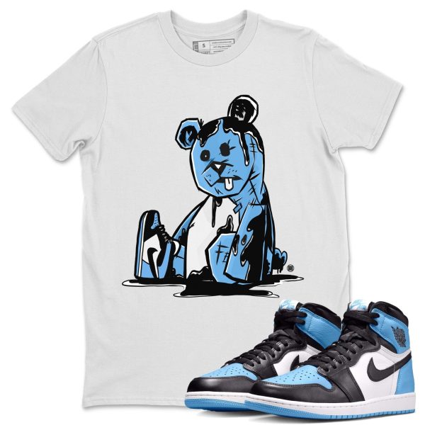 Dark Bear Unisex Short Sleeve T-Shirt - Sneaker Shirt To Match 1s UNC University Blue Jezsport.com