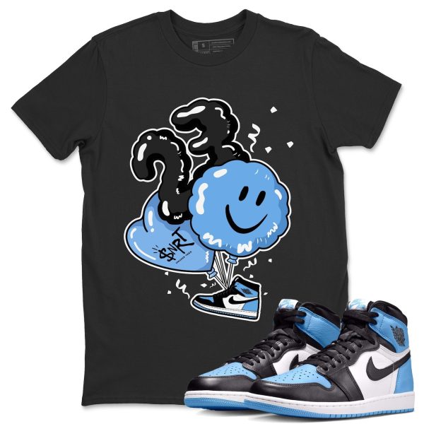 Balloon Unisex Short Sleeve T-Shirt - Sneaker Shirt To Match 1s UNC University Blue Jezsport.com