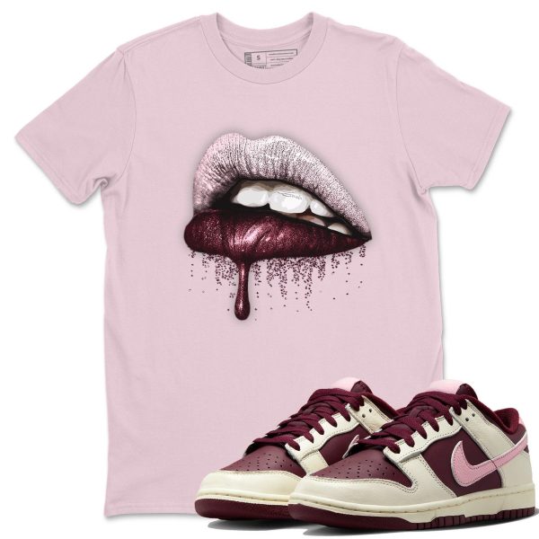 Dripping Lips Unisex Crew Neck T-Shirt - Sneaker Shirt To Match Dunks Valentines Day Jezsport.com