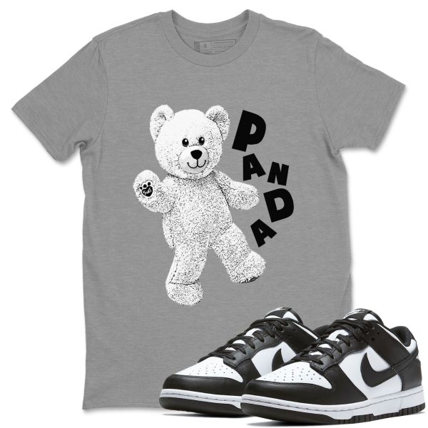 Hello Bear Unisex Crew Neck T-Shirt - Sneaker Shirt To Match Dunks Panda Black White Jezsport.com