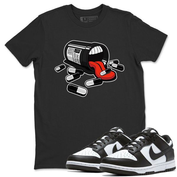 Sneaker Addiction Unisex Crew Neck T-Shirt - Sneaker Shirt To Match Dunks Panda Black White Jezsport.com