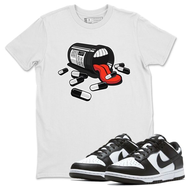 Sneaker Addiction Unisex Crew Neck T-Shirt - Sneaker Shirt To Match Dunks Panda Black White Jezsport.com