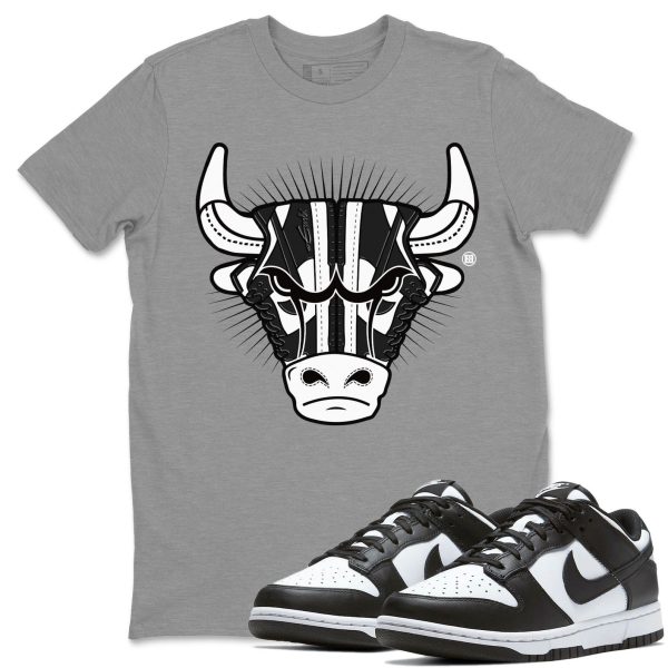 Sneaker Bull Head Unisex Crew Neck T-Shirt - Sneaker Shirt To Match Dunks Panda Black White Jezsport.com