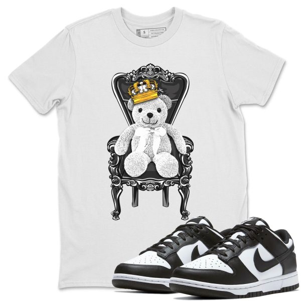 Royal Bear Unisex Crew Neck T-Shirt - Sneaker Shirt To Match Dunks Panda Black White Jezsport.com