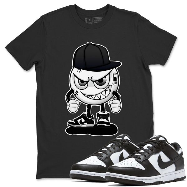 Mischief Unisex Crew Neck T-Shirt - Sneaker Shirt To Match Dunks Panda Black White Jezsport.com