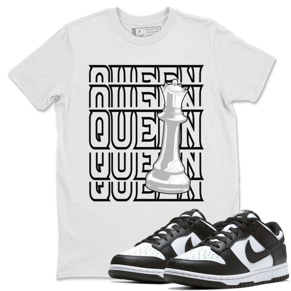 Queen Unisex Crew Neck T-Shirt - Sneaker Shirt To Match Dunks Panda Black White Jezsport.com