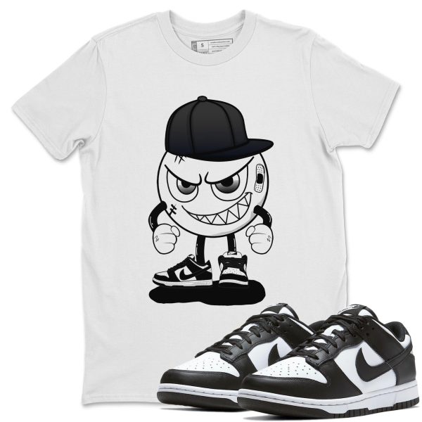 Mischief Unisex Crew Neck T-Shirt - Sneaker Shirt To Match Dunks Panda Black White Jezsport.com