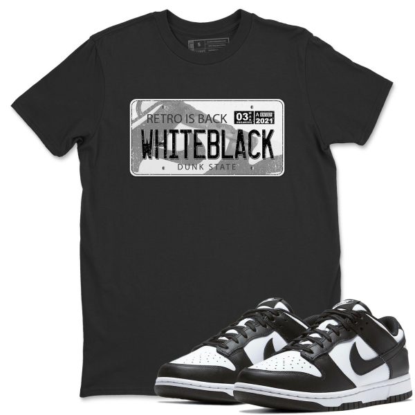 Air Plate Unisex Crew Neck T-Shirt - Sneaker Shirt To Match Dunks Panda Black White Jezsport.com