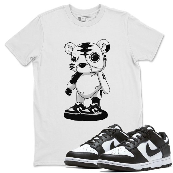 Cyborg Tiger Unisex Crew Neck T-Shirt - Sneaker Shirt To Match Dunks Panda Black White Jezsport.com