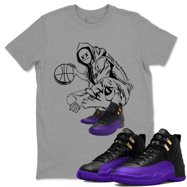 Wanna Play Basketball Unisex Crew Neck T-Shirt - Sneaker Shirt To Match 12s Field Purple Jezsport.com