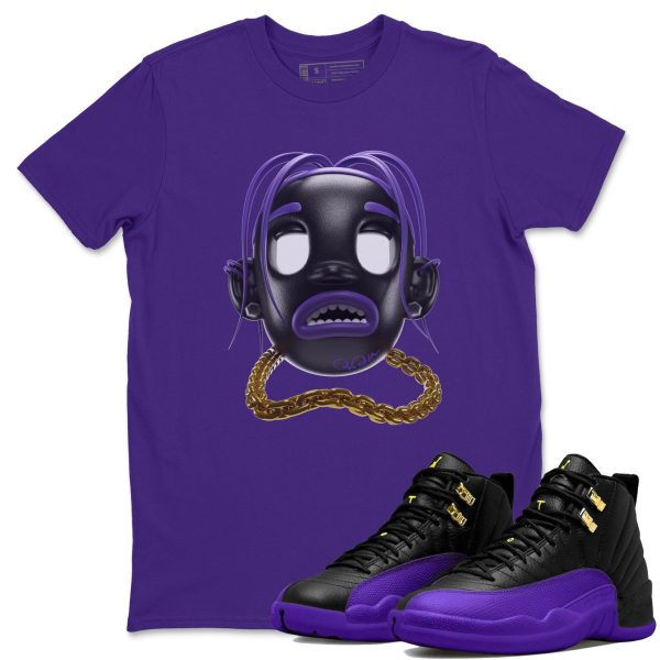 Goosebumps Boy Unisex Crew Neck T-Shirt - Sneaker Shirt To Match 12s Field Purple Jezsport.com