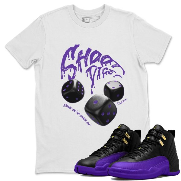 Shoot Dice Unisex T-Shirt - Sneaker Shirt To Match 12s Field Purple Jezsport.com