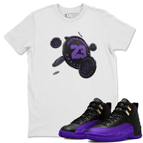 Coin Drop Unisex T-Shirt - Sneaker Shirt To Match 12s Field Purple Jezsport.com