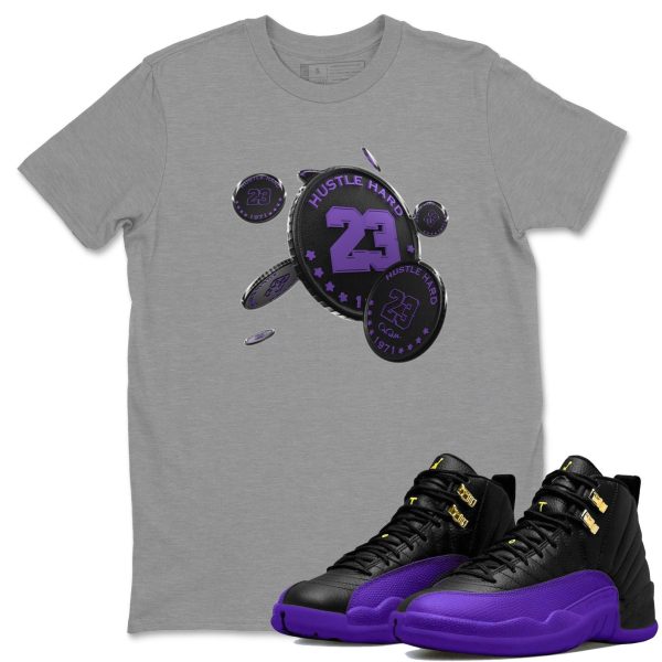 Coin Drop Unisex T-Shirt - Sneaker Shirt To Match 12s Field Purple Jezsport.com