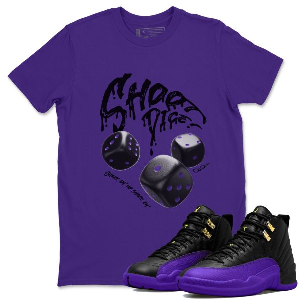 Shoot Dice Unisex T-Shirt - Sneaker Shirt To Match 12s Field Purple Jezsport.com