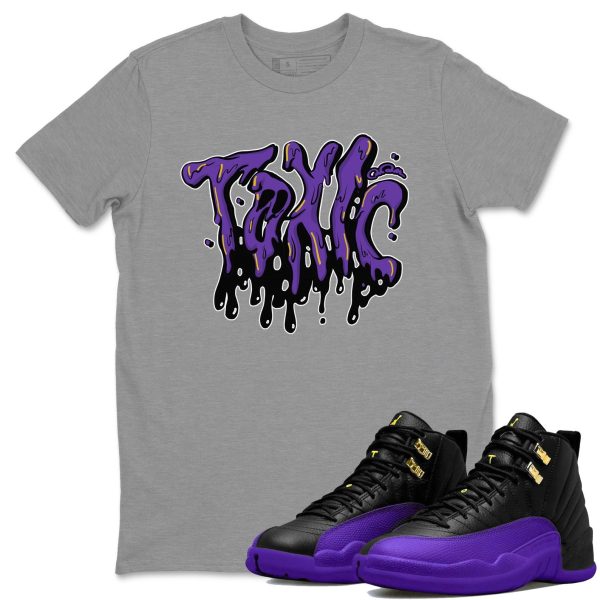 Toxic Unisex T-Shirt - Sneaker Shirt To Match 12s Field Purple Jezsport.com