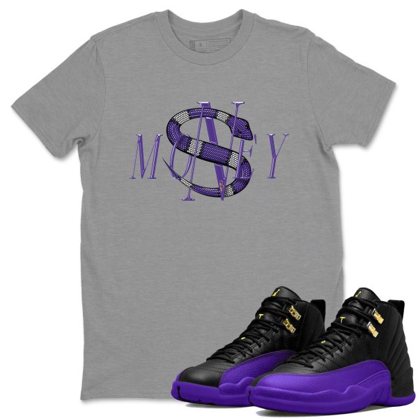 Money Snake Unisex T-Shirt - Sneaker Shirt To Match 12s Field Purple Jezsport.com